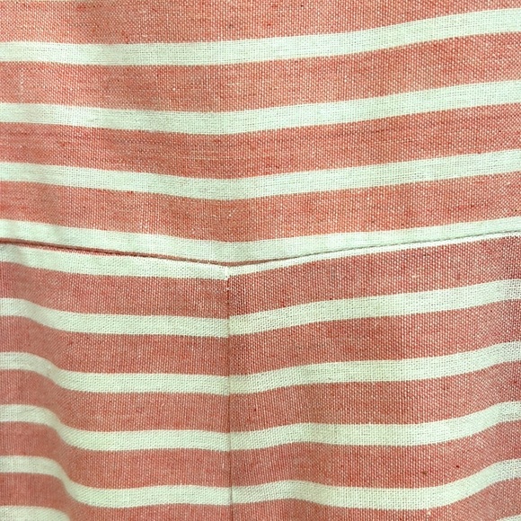 Prettygarden Pink Striped Cropped Jumpsuit with Halter Neck w/ Pockets XS/S - Picture 5 of 7